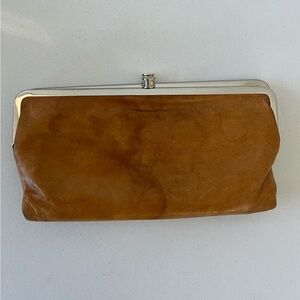 HOBO Lauren Brown Leather Clutch Wallet
